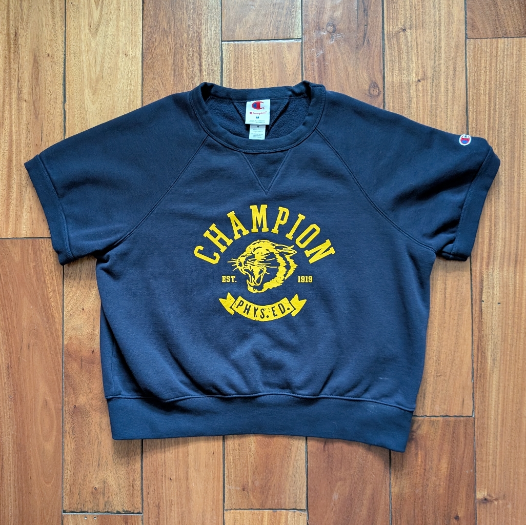 Champion Cropped Workout Sweatshirt (M)